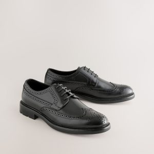 SPL305 Black Brogue Shoes