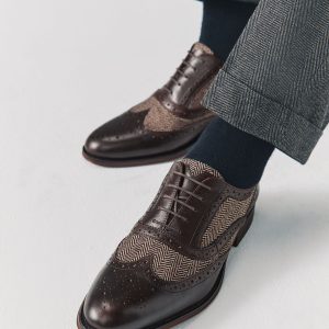 SPL308 Brown Heritage Brogue Shoes
