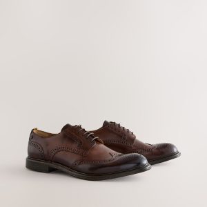 SPL320 Dark Brown Heritage Brogue Shoes