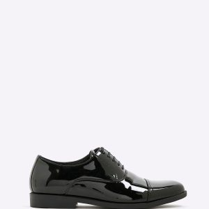 SPL324 Black Patent Derby Shoes