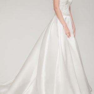 SPL274 Beaded Satin Ball Gown
