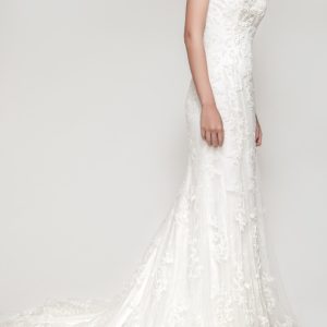 SPL275 Beaded Mermaid Tulle Wedding Dress