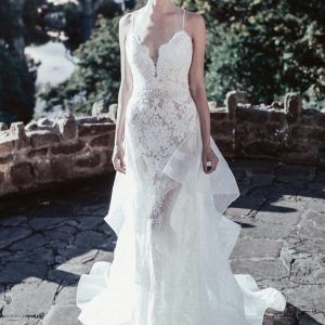 SPL271 Lace Embroidered Mermaid Wedding Dress