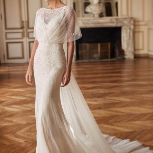 SPL252 Embellished Backless Wedding Dress
